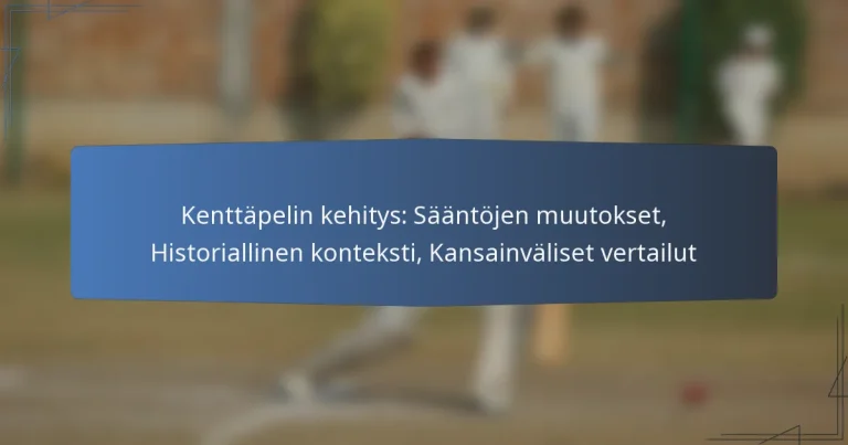 Kenttäpelin kehitys: Sääntöjen muutokset, Historiallinen konteksti, Kansainväliset vertailut